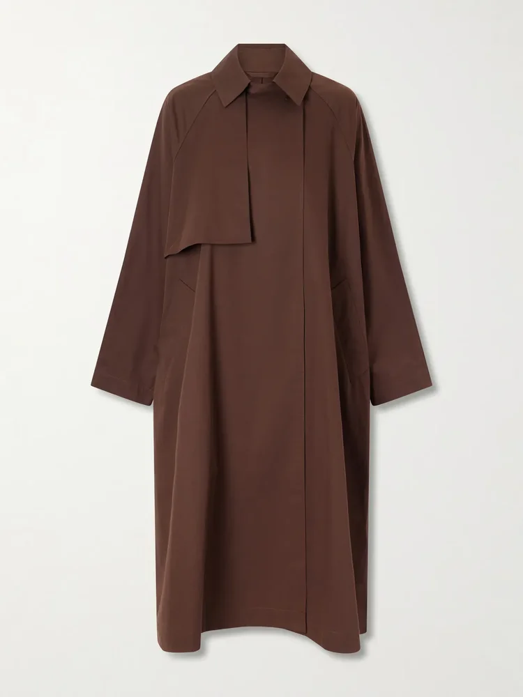 Delta cotton-twill trench coat