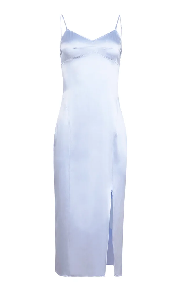 Silk Slip Midi Dress