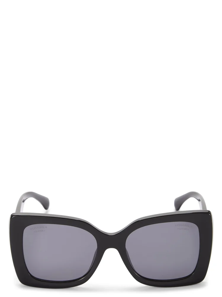 Black Acetate Sunglasses 5555