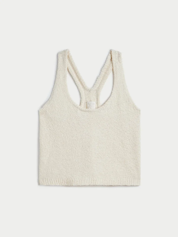 Tia Top in Boucle Cotton