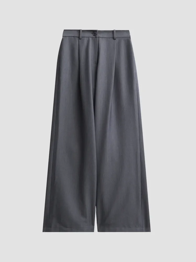 Solara Pleated Wide-Leg Trousers