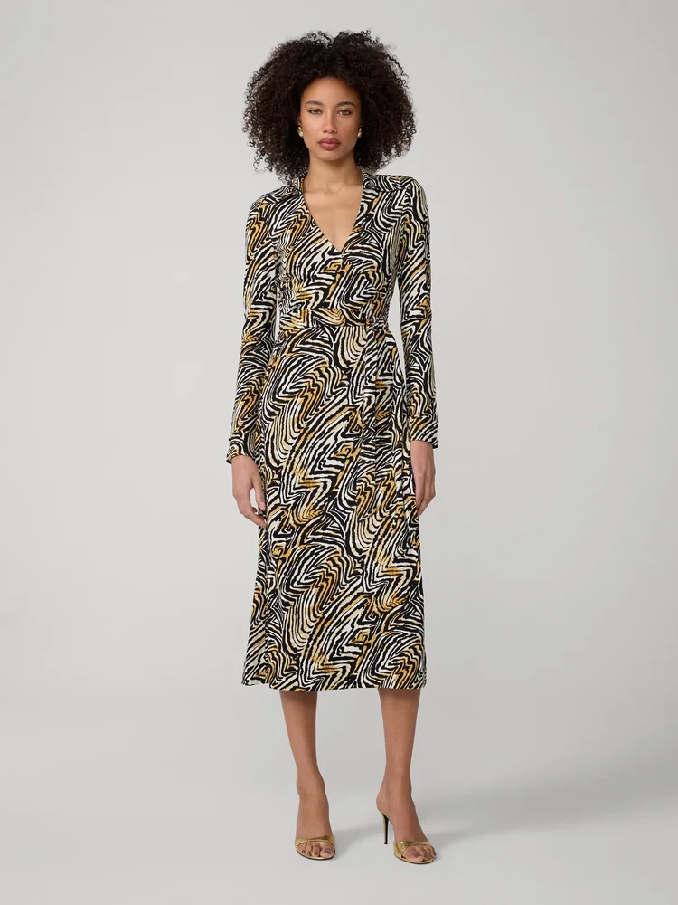Abigail Midi Wrap Dress