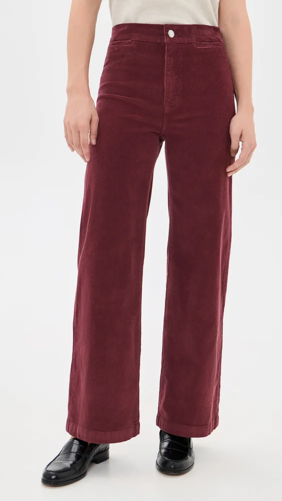 The Petite Wide Leg Corduroy Pants