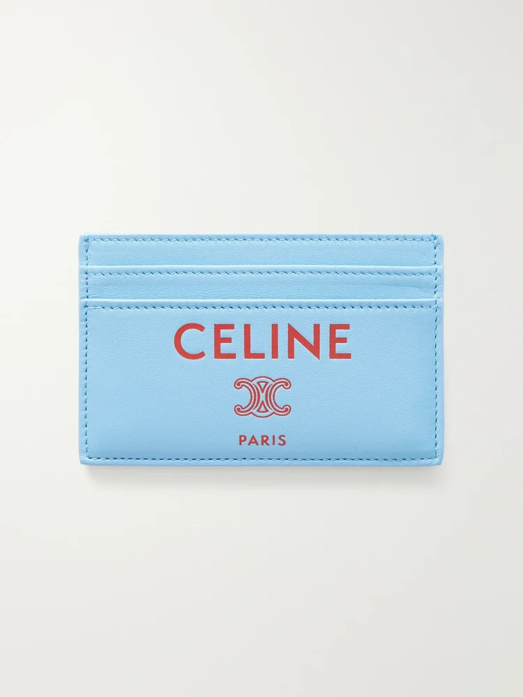 Logo-Print Leather Cardholder