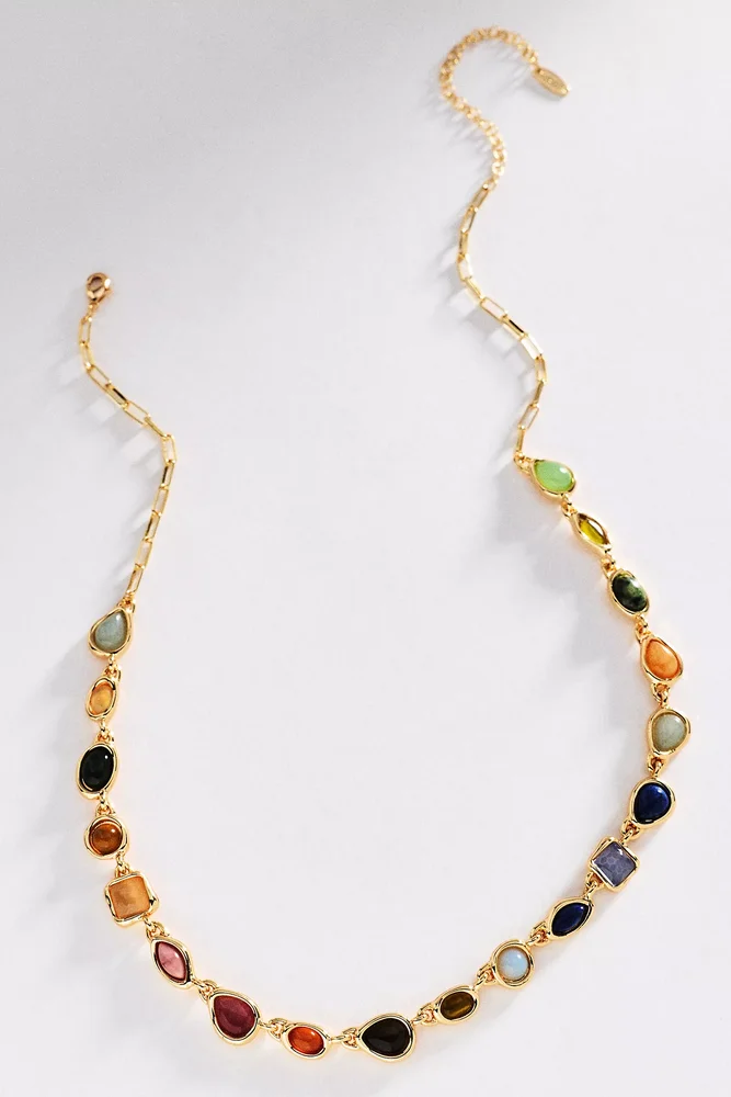 Bezel Stone Necklace