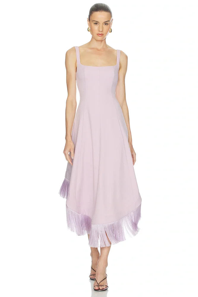 Emine Fringe Hem Dress