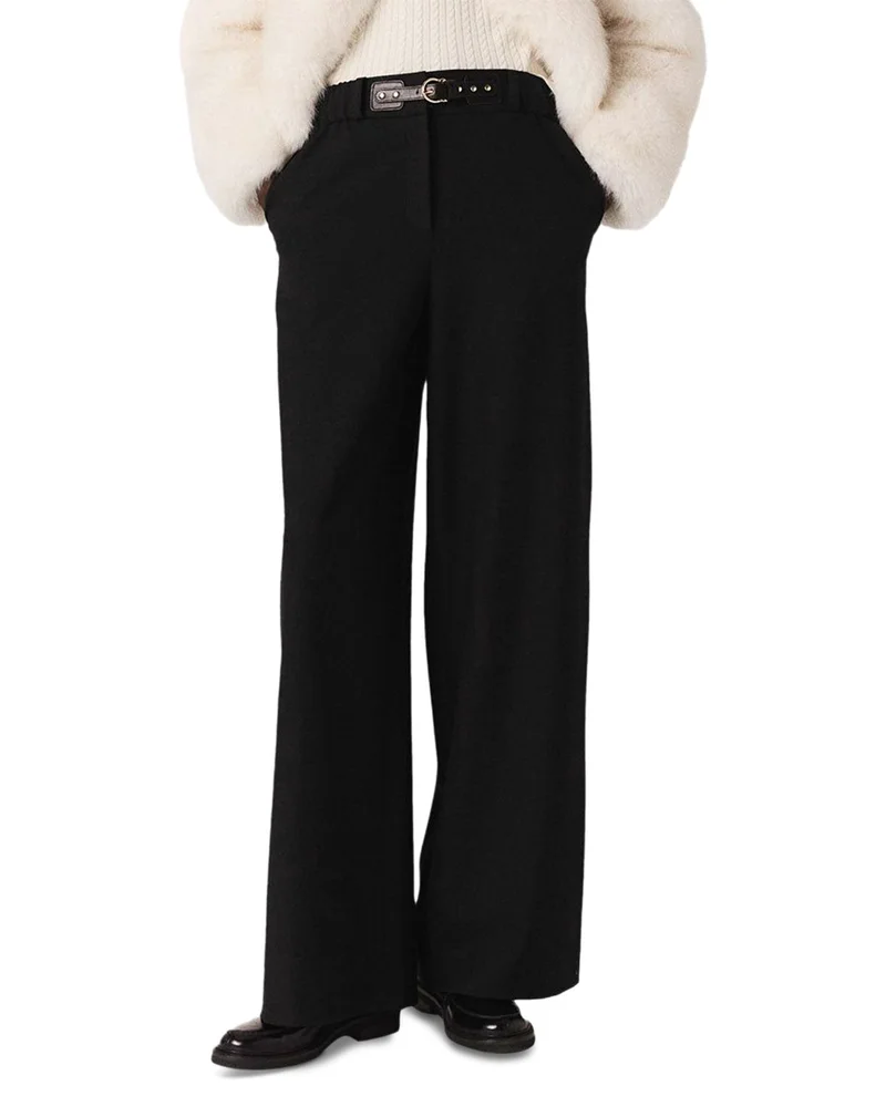 Wide Leg Suit Pants