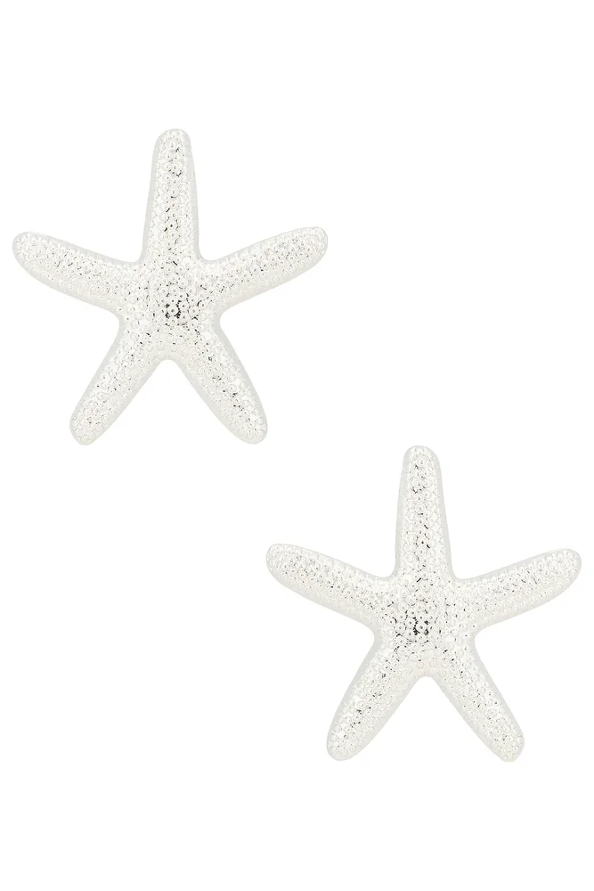 Statement Starfish Stud Earrings