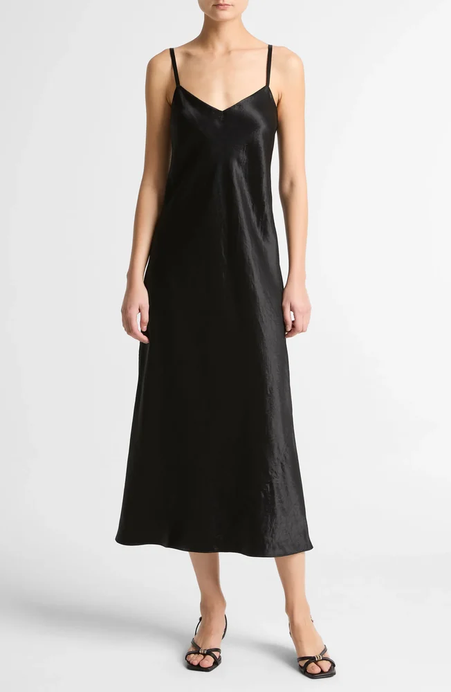 Midi Satin Slipdress