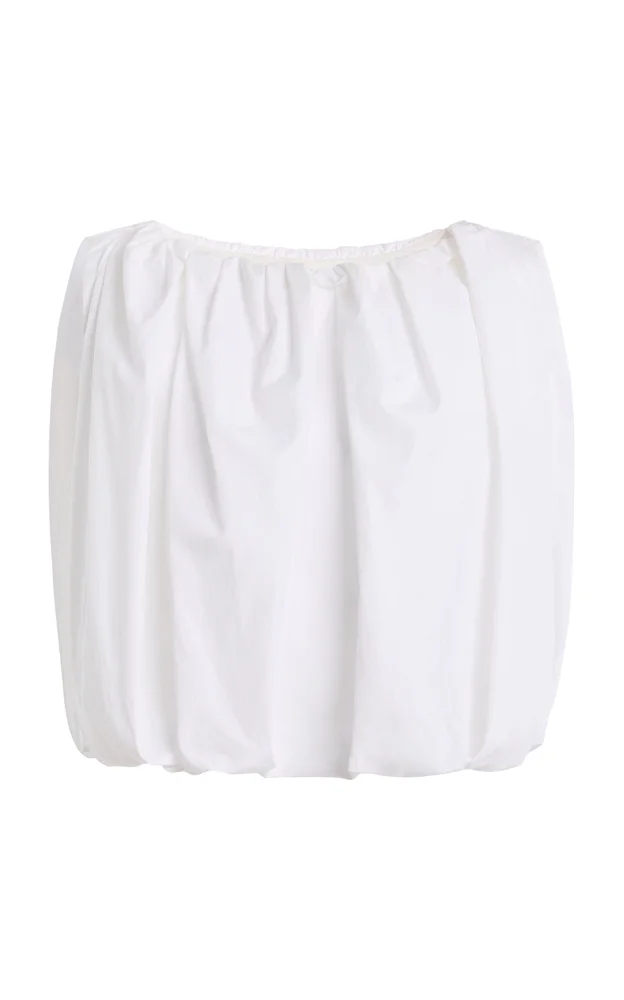 Bubble Cotton Poplin Top