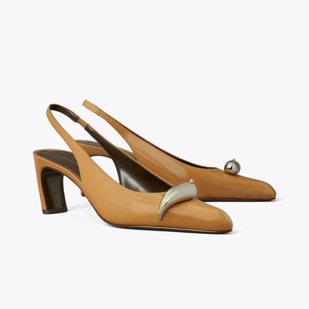 Pierced Slingback Heel