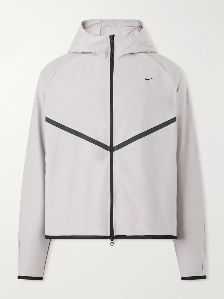 Tech Shori Logo-Embroidered Shell Jacket