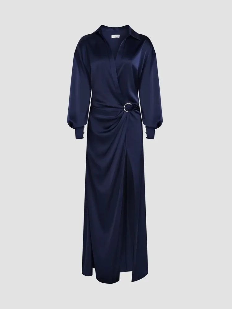 Ivon Charmeuse D-Loop Belt Gown