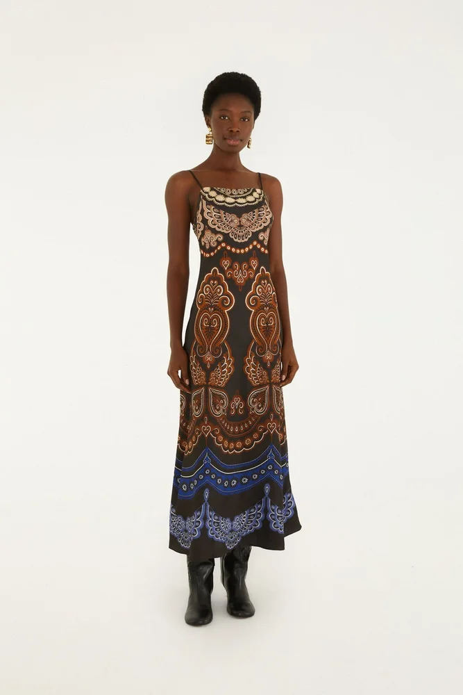 nicole sleeveless slip maxi dress