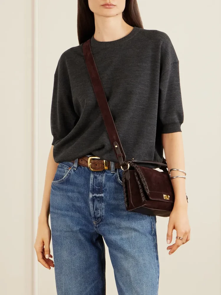 Mortimer suede leather bag