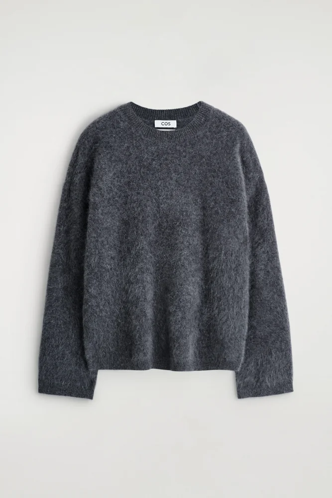 Brushed-cashmere Crew-neck Sweater