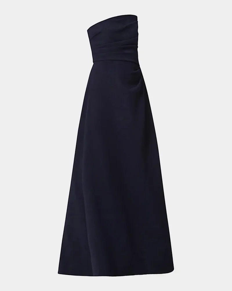 Dory Asymmetric Strapless Gown