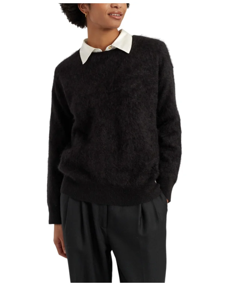 Women's Brushed Cashmere Crew Neck Sweater