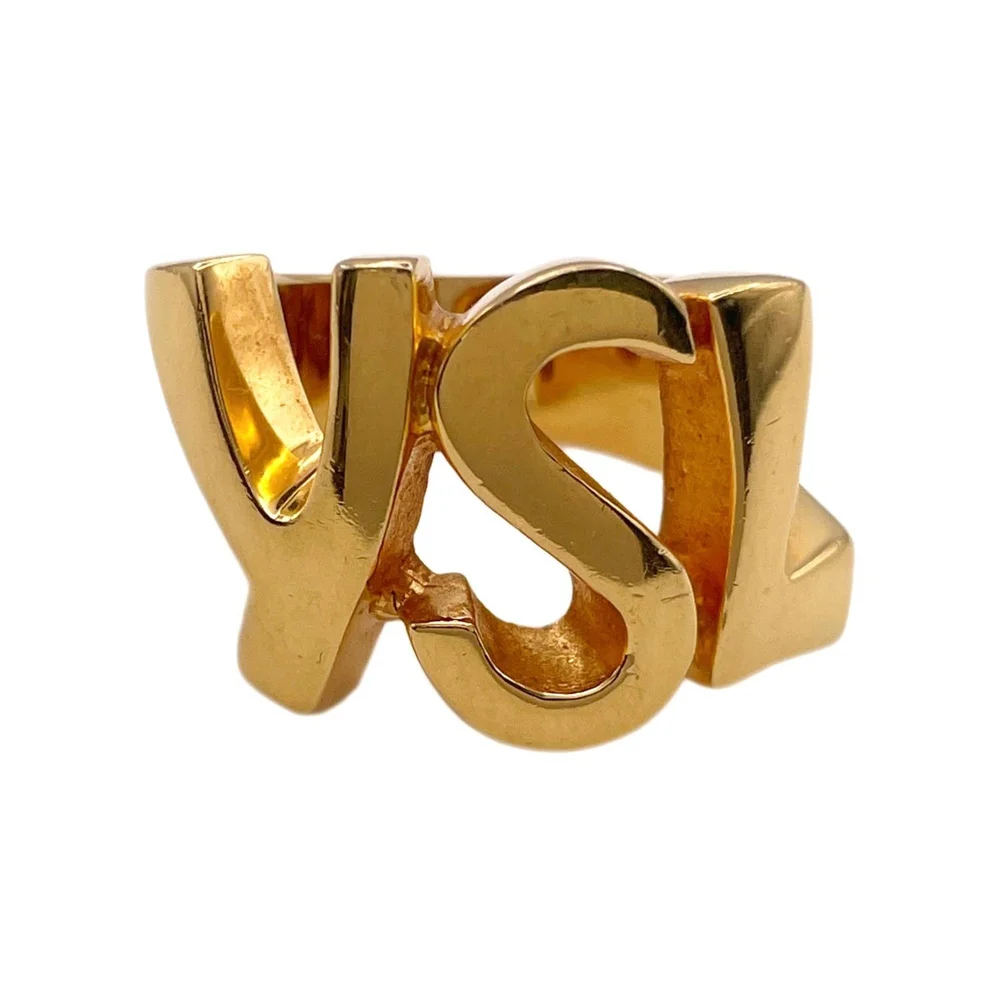 Vintage Cassandra Ring Gold Metal