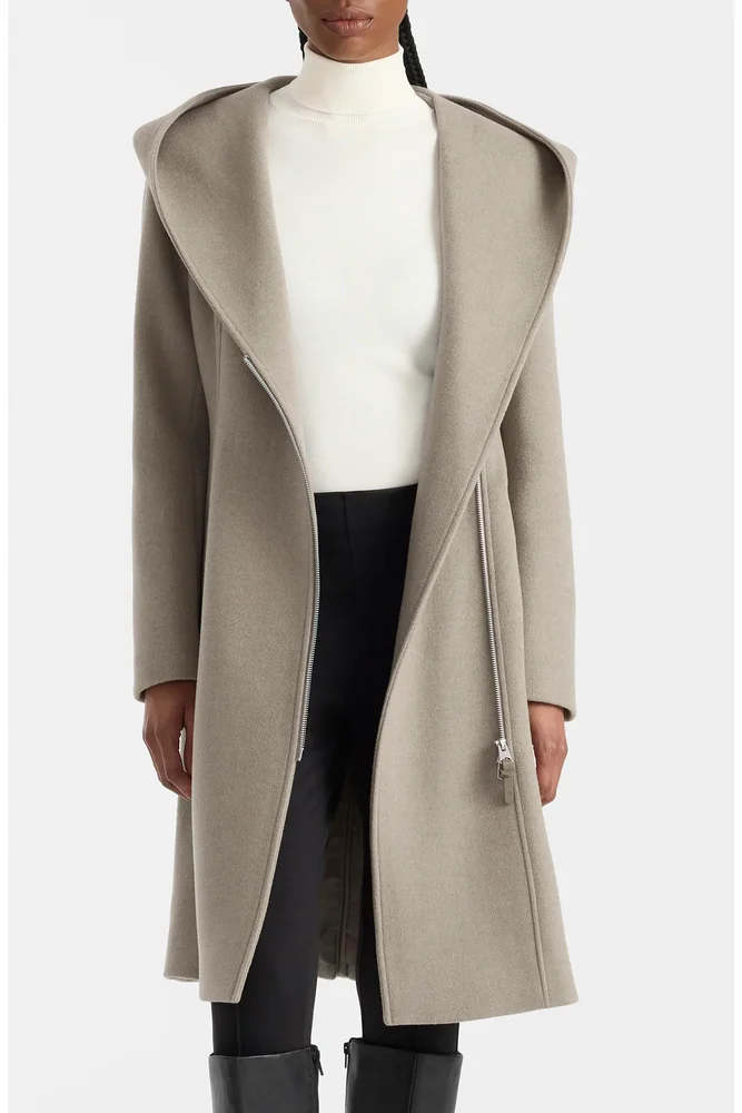 Shia Hooded Wool Coat