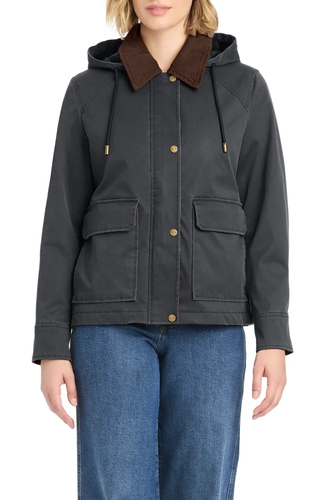 Hooded Waxed Jacket