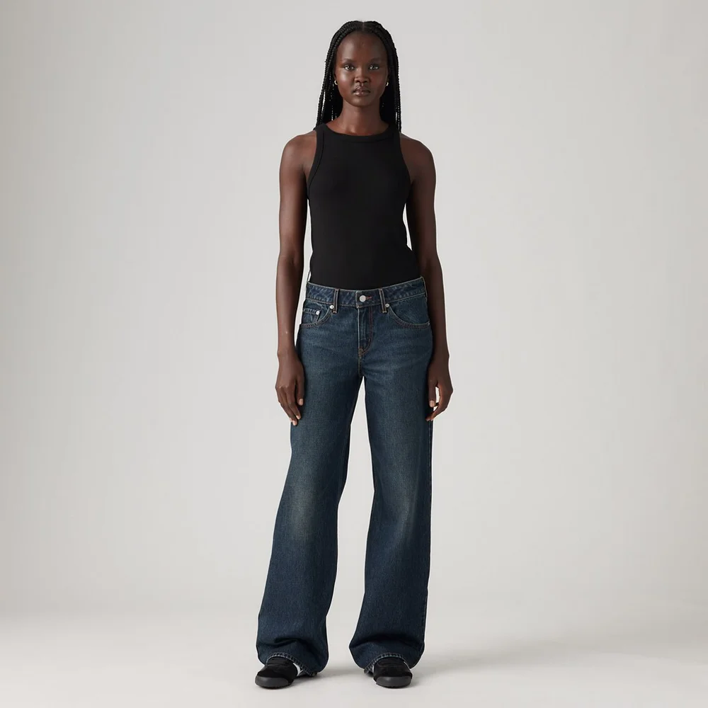 Low Loose Jeans in Tomorrow Morning, Dark Wash