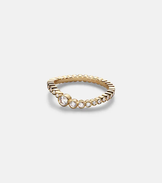 Sky 18kt gold ring with diamonds
