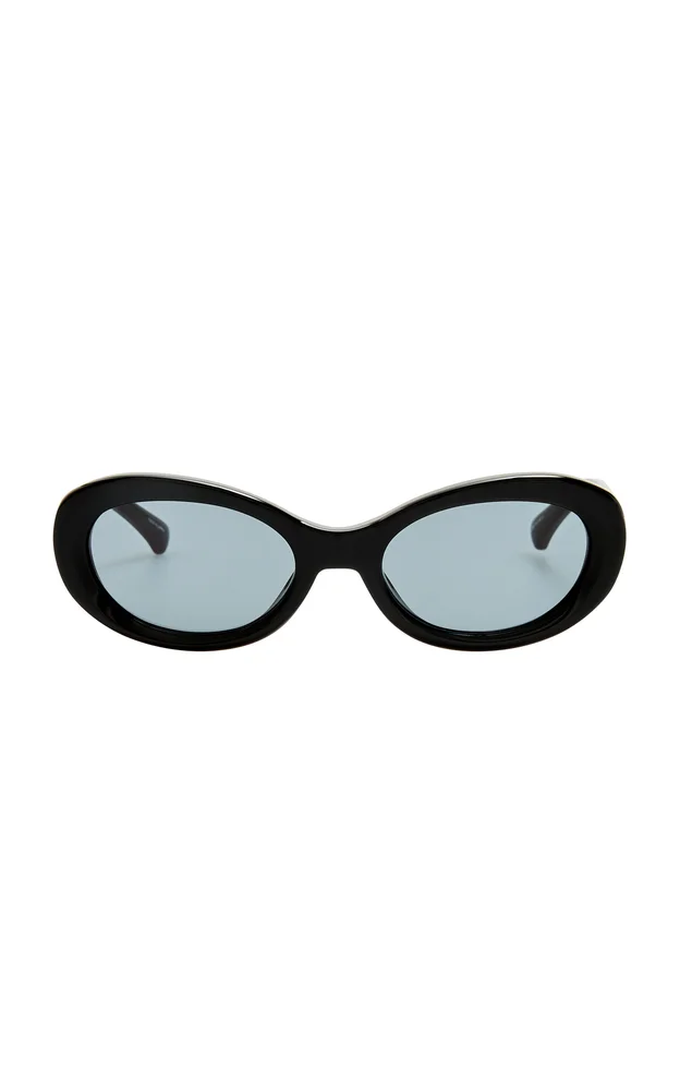 Oval-Framed Acetate Sunglasses