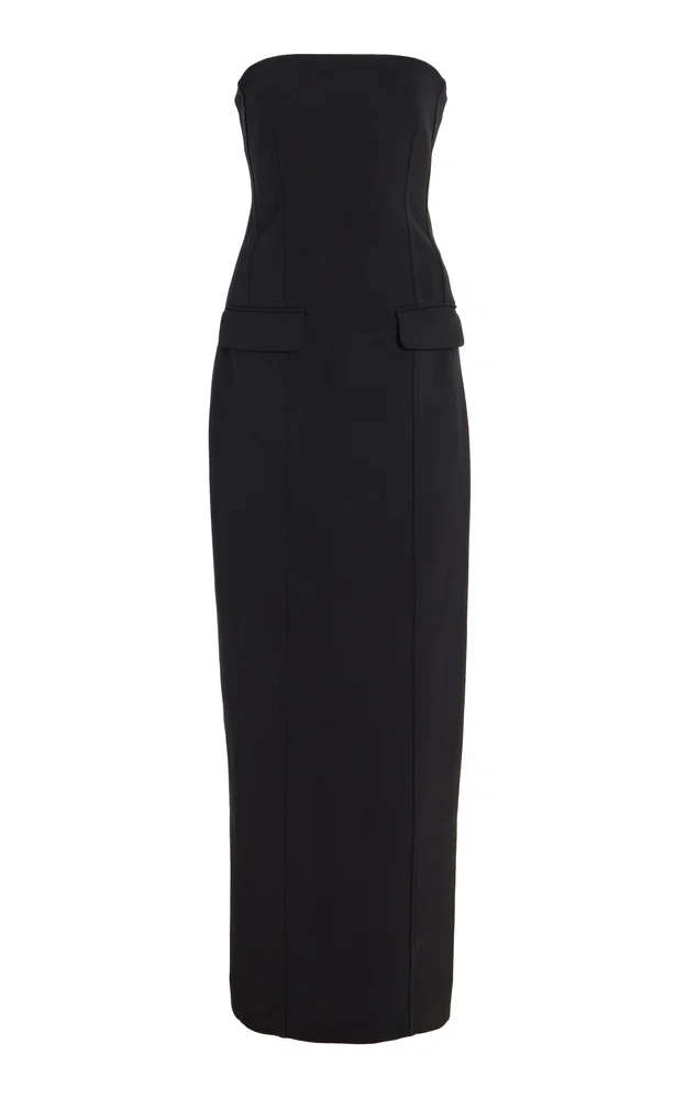 Strapless Pocket Maxi Dress