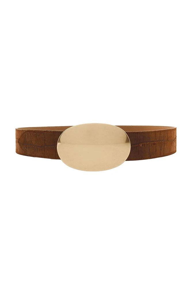 Myra Croco Suede Belt