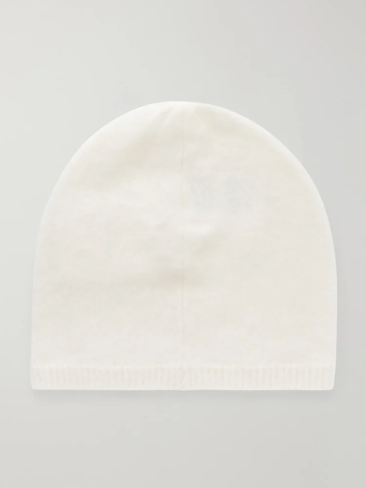 Brushed-cashmere beanie