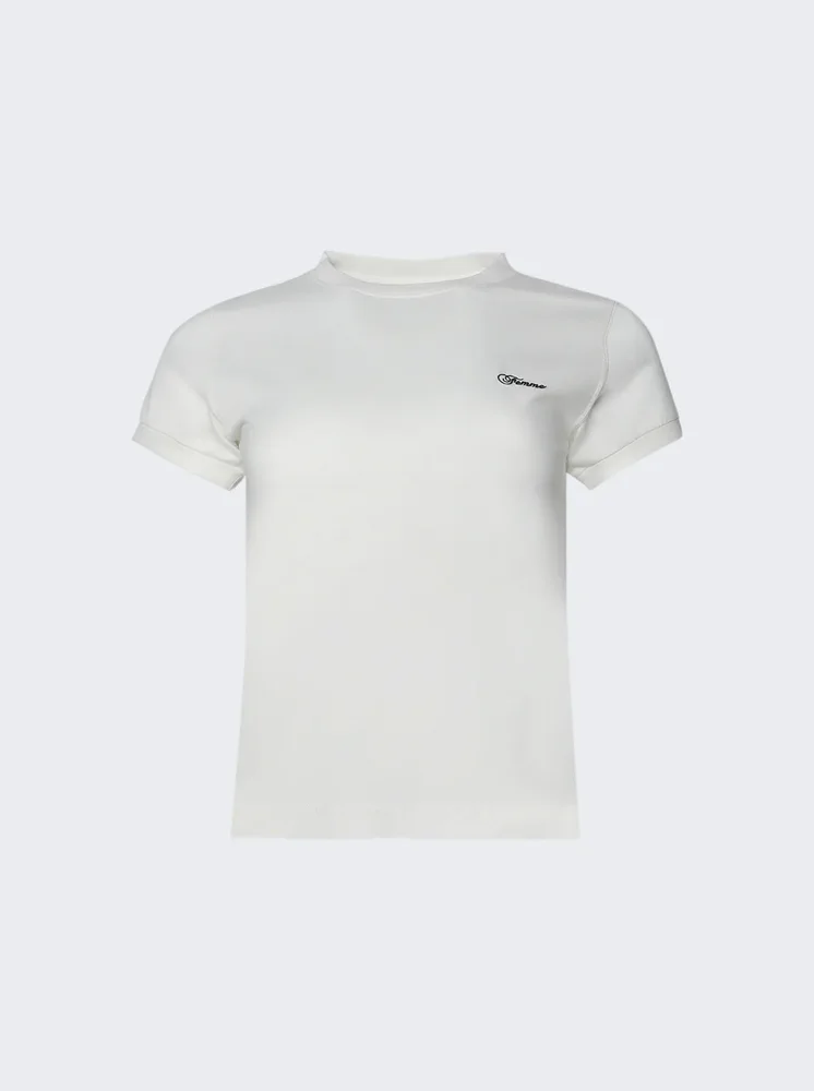 Femme Fitted Tee WHITE