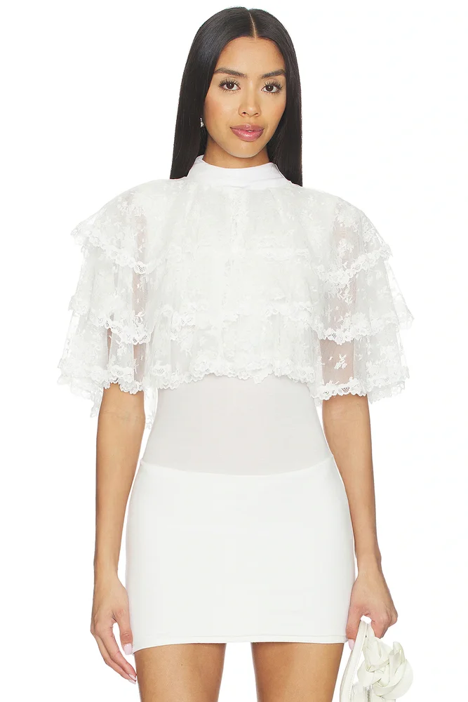 Shell Button Lace Bolero