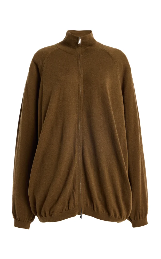 Baxe Knit Wool-Blend Track Jacket