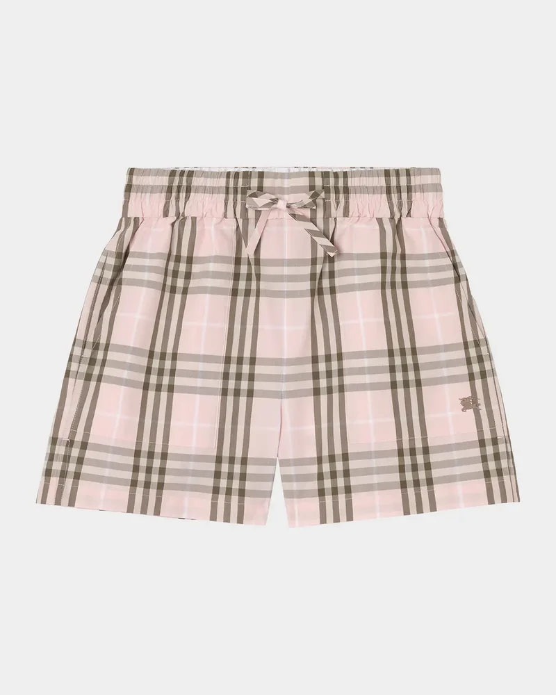 Evelyn Check Cotton Shorts