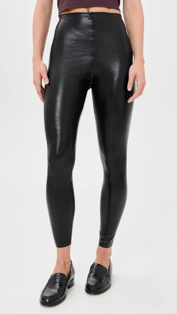 Petite Faux Leather Leggings
