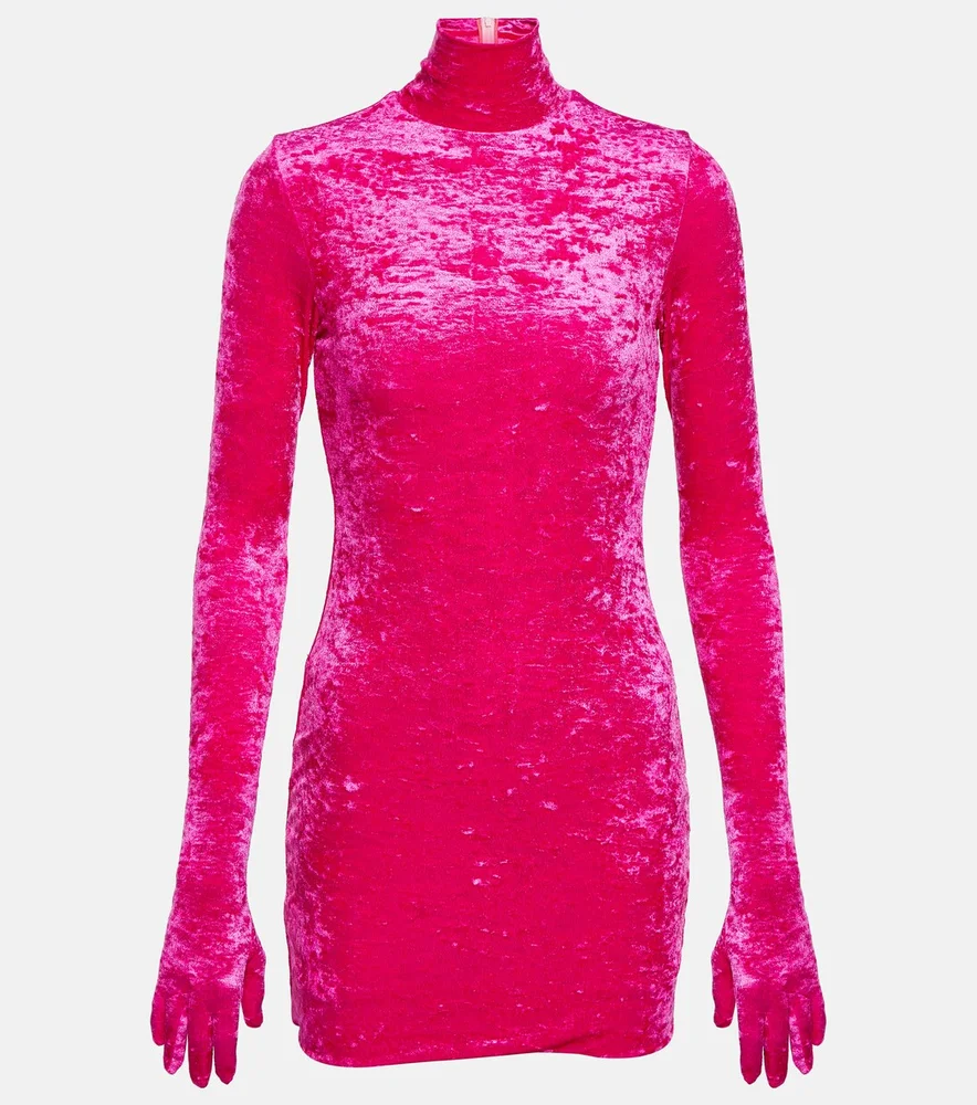 Velvet minidress