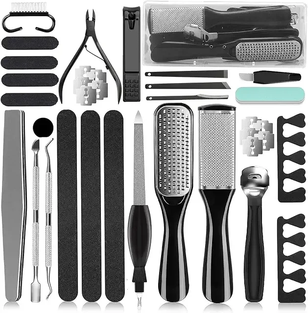 36 in 1 Pedicure Kit, Professional Pedicure Tools Foot Rasp Foot Dead Skin