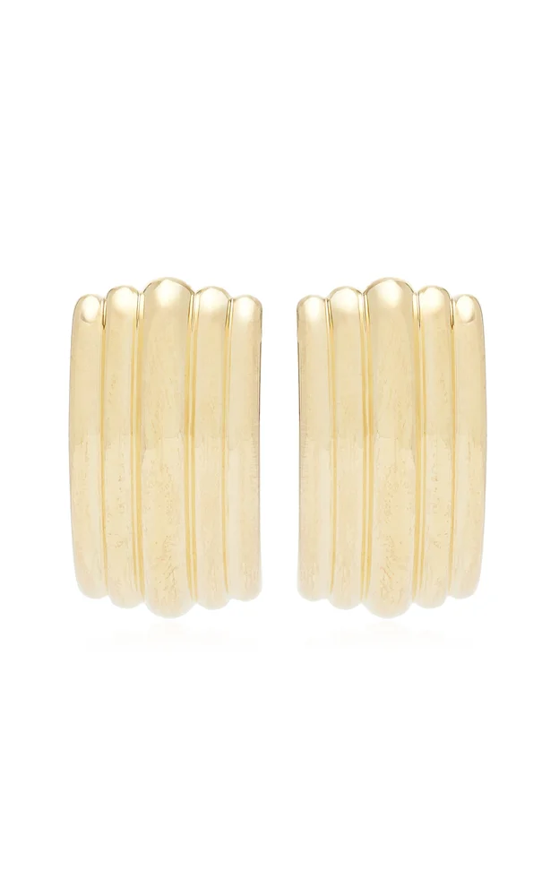 Large Waterfall 14K Gold Vermeil Earrings