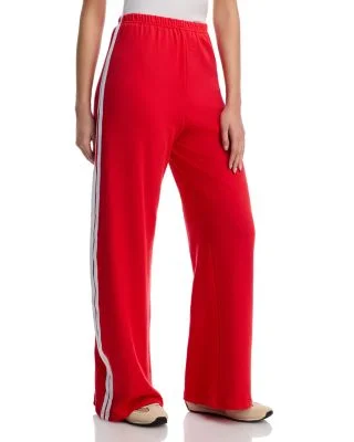 AthleticSimone Side Stripe Wide Leg Sweatpants - Exclusive