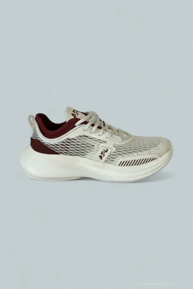 Women's Euphoria Mesh Running Sneakers - Ivory/Bordeax