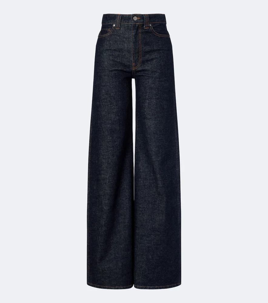 Dane high-rise wide-leg jeans