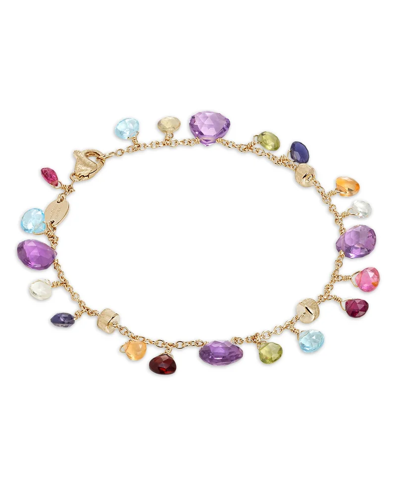 18K Yellow Gold Paradise Mixed Gemstone Bracelet