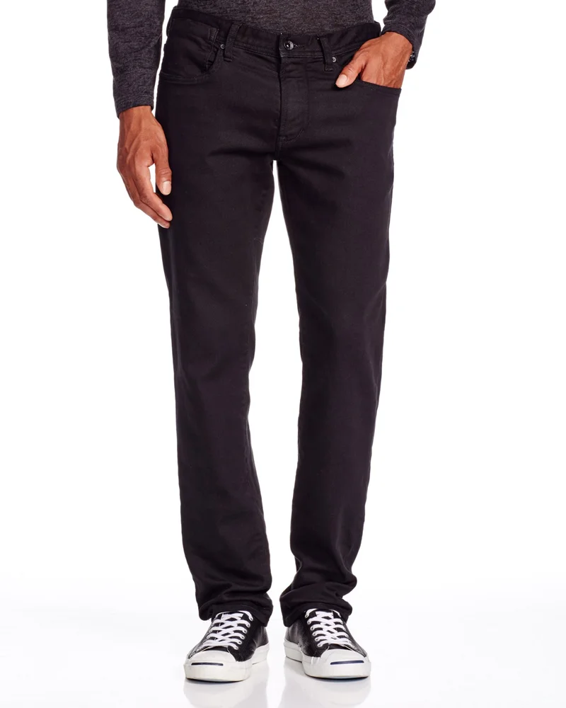 J701 Straight Fit Jeans in Black