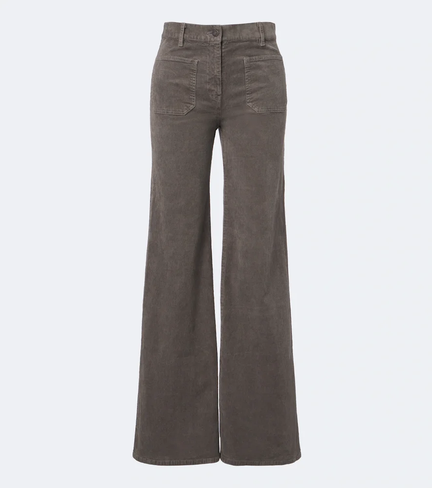Florence corduroy wide-leg pants