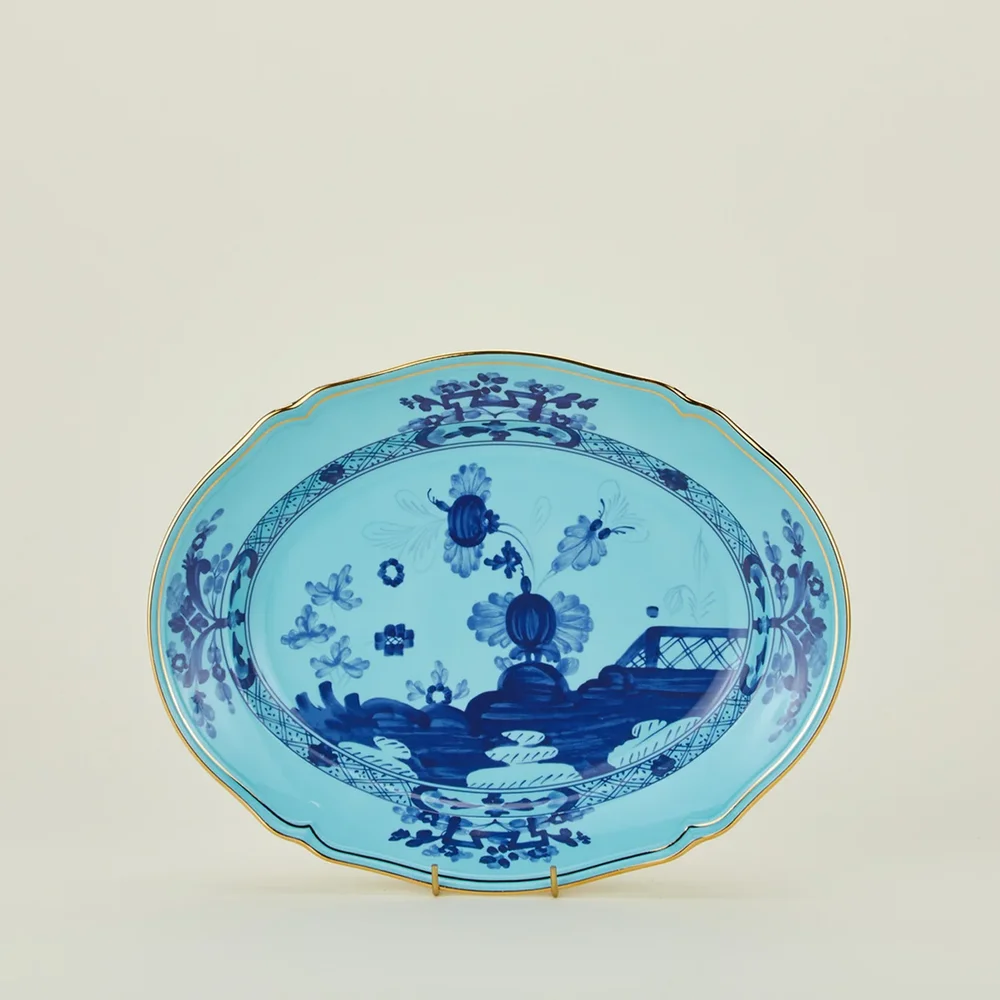 Oriente Italiano Oval Platter in Iris