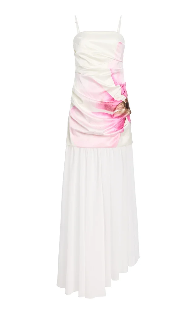 Jamila Floral Satin Gown