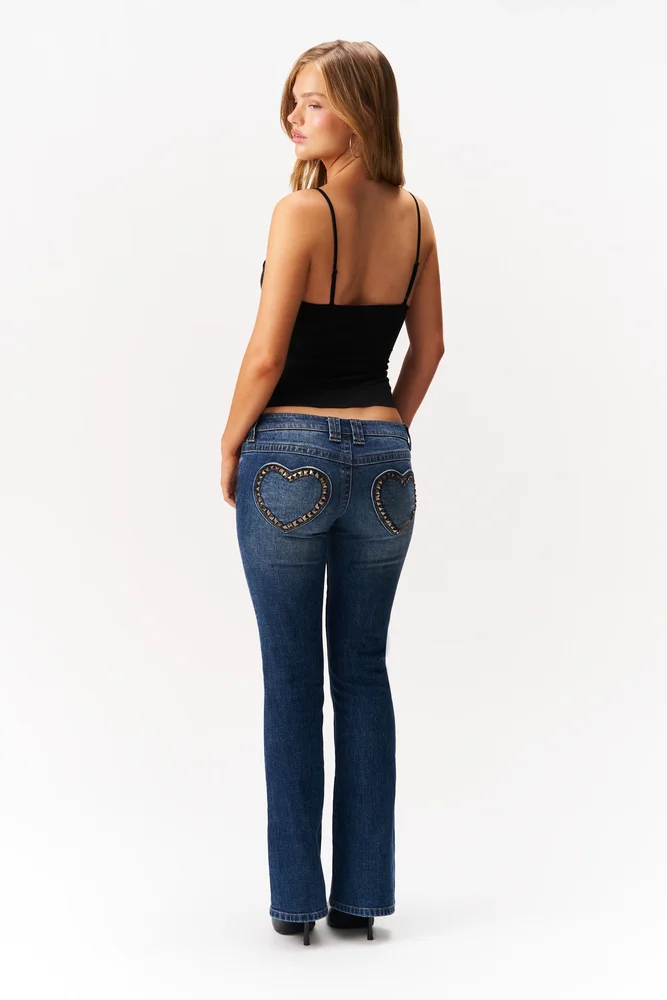 Luli Low Rise Flare Denim