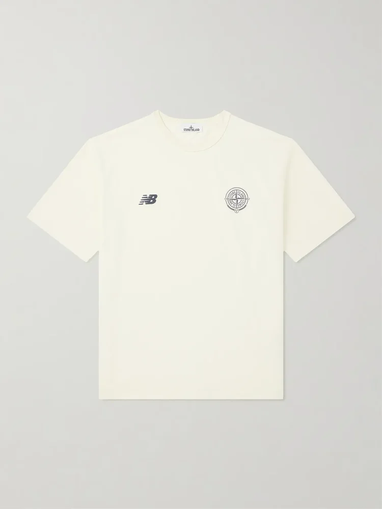 x New Balance Logo-Print Cotton-Jersey T-Shirt