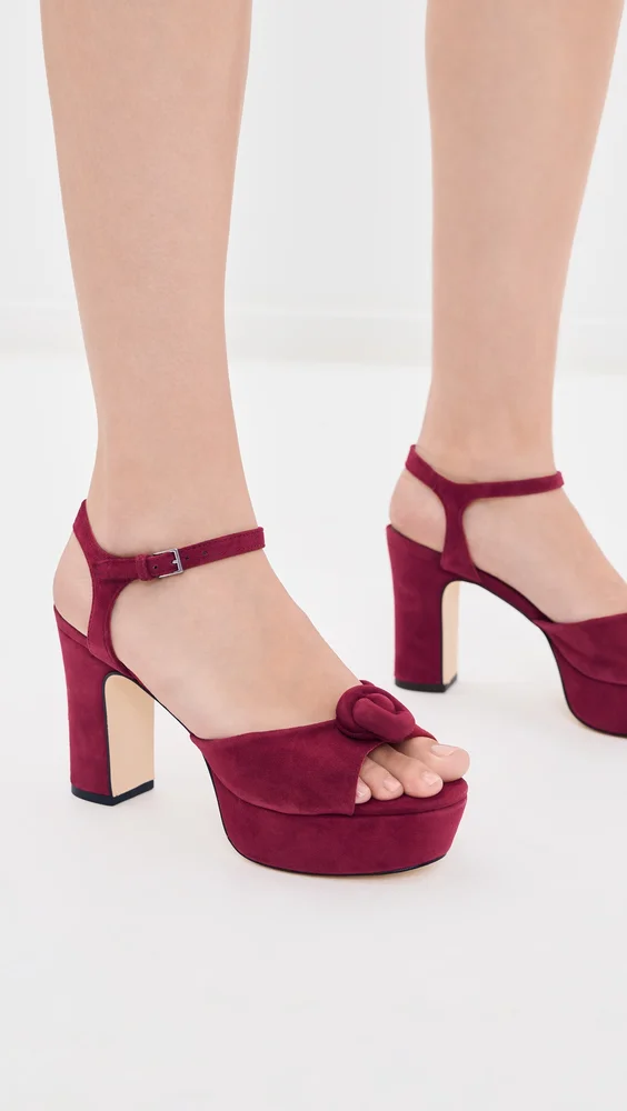 Arianna Suede Platform Sandals